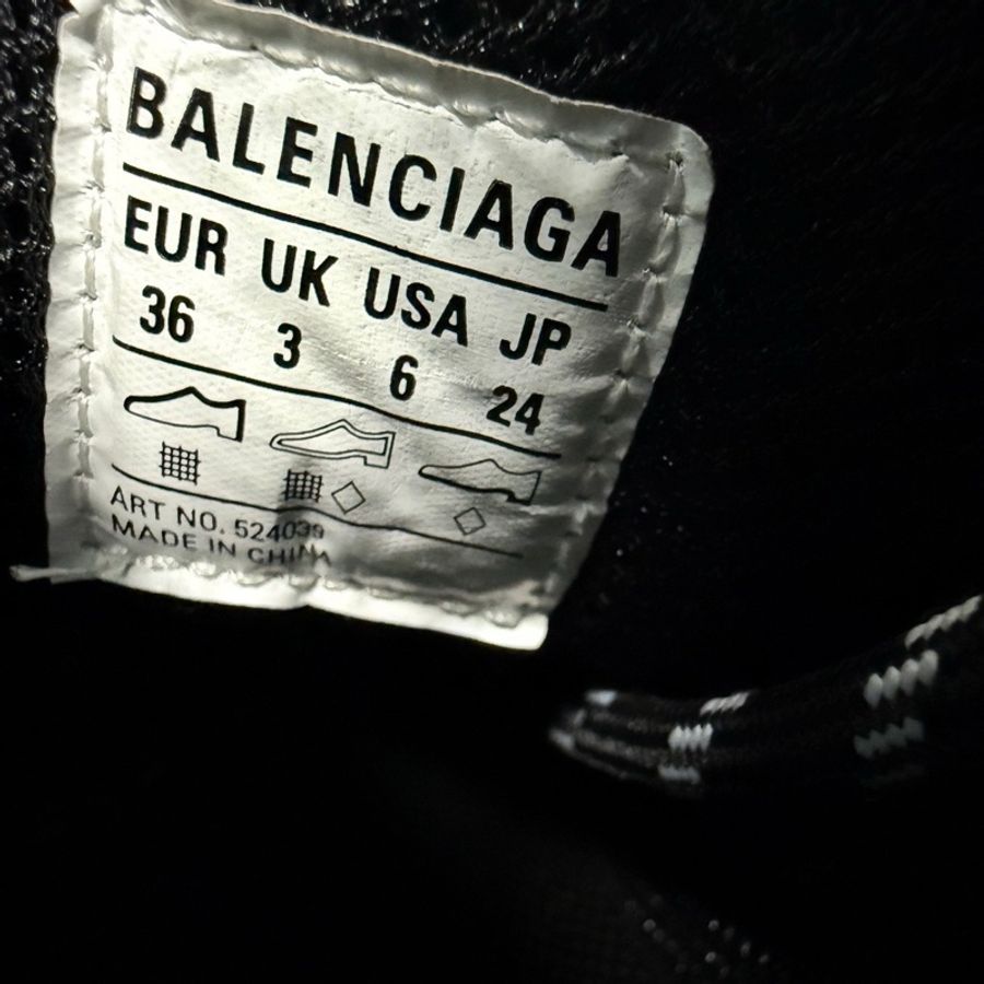 Balenciaga巴黎世家 Triple S黑色 限定蝴蝶結系列 36碼-4