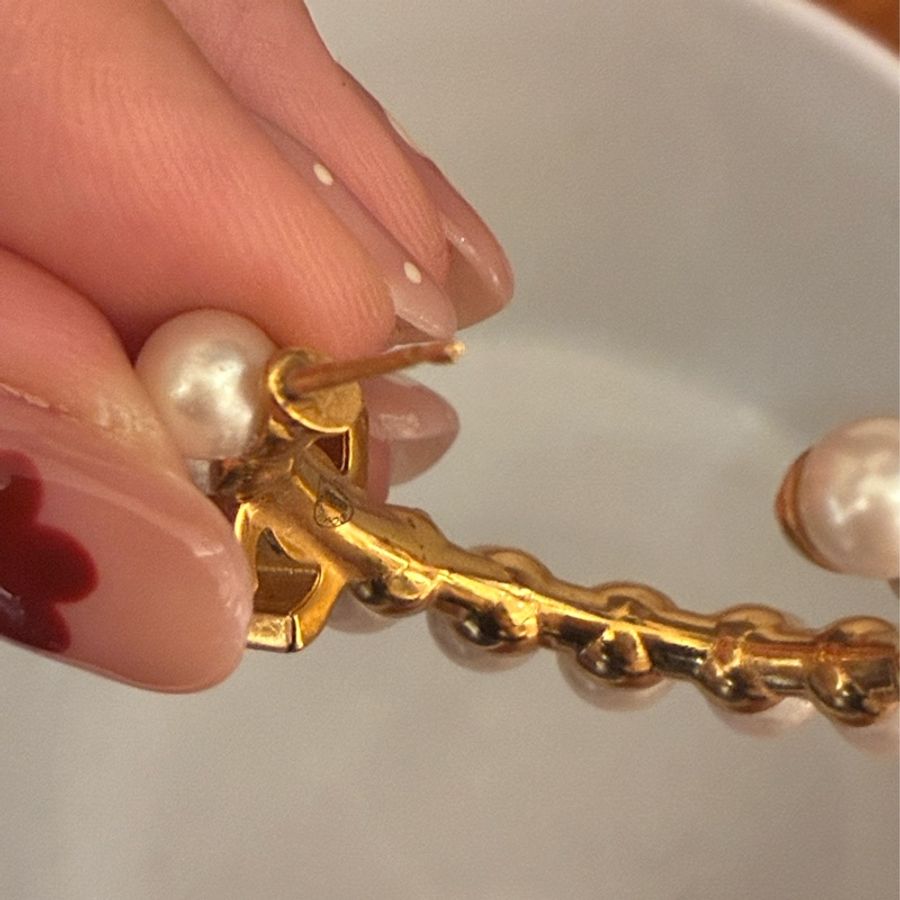 Chanel 珍珠大C金雙C耳環 氣質🎀-15