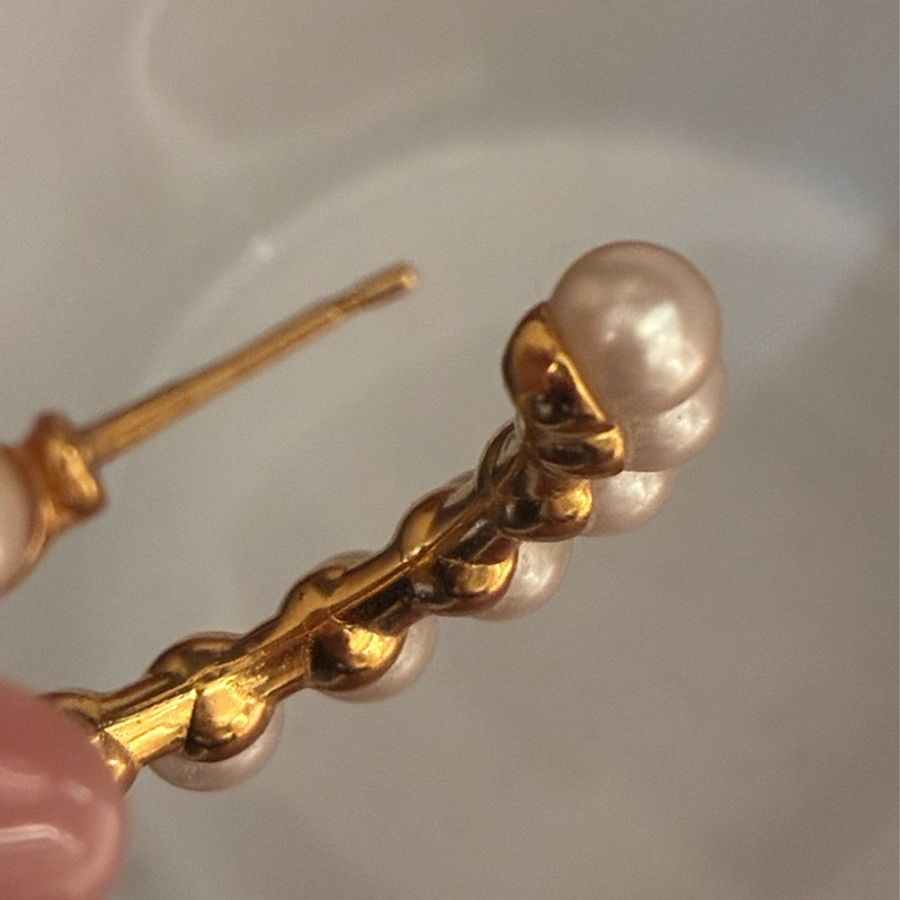 Chanel 珍珠大C金雙C耳環 氣質🎀-16