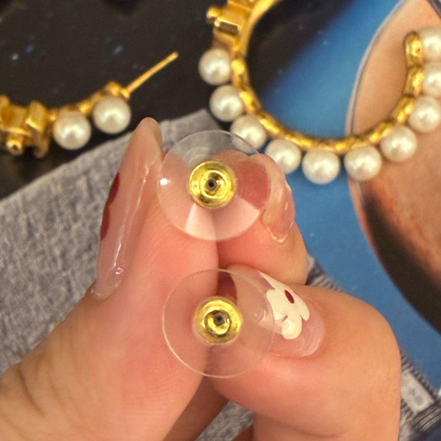 Chanel 珍珠大C金雙C耳環 氣質🎀-27