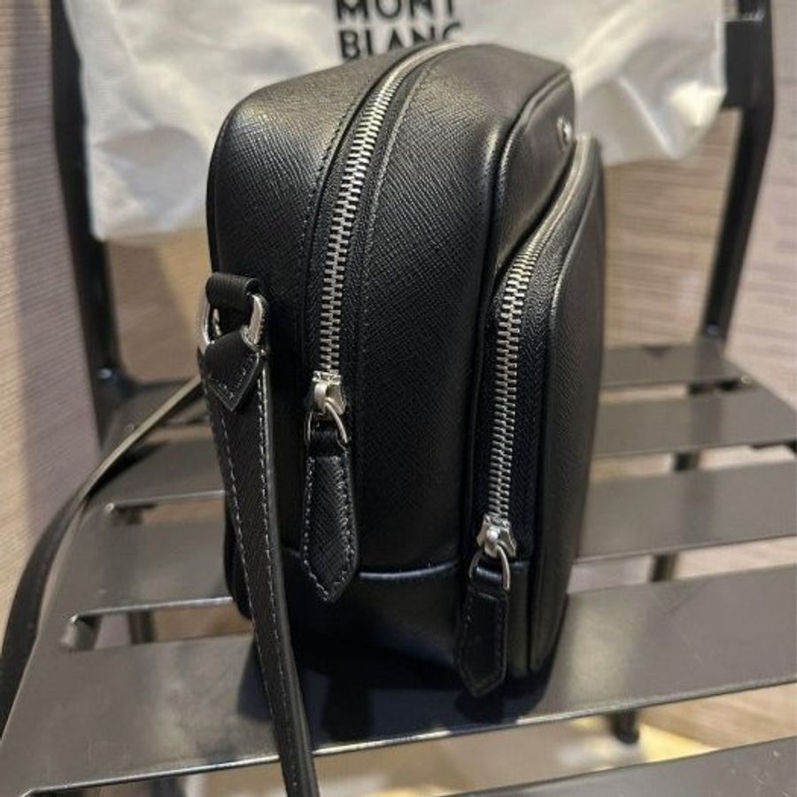 💎Han's house精品服飾💎MONTBLANC 萬寶龍 防刮牛皮 相機包 原價37800-3