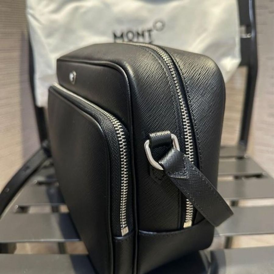 💎Han's house精品服飾💎MONTBLANC 萬寶龍 防刮牛皮 相機包 原價37800-4