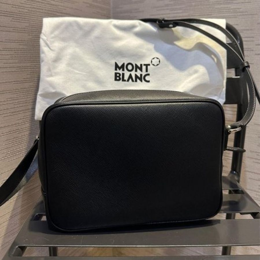 💎Han's house精品服飾💎MONTBLANC 萬寶龍 防刮牛皮 相機包 原價37800-5