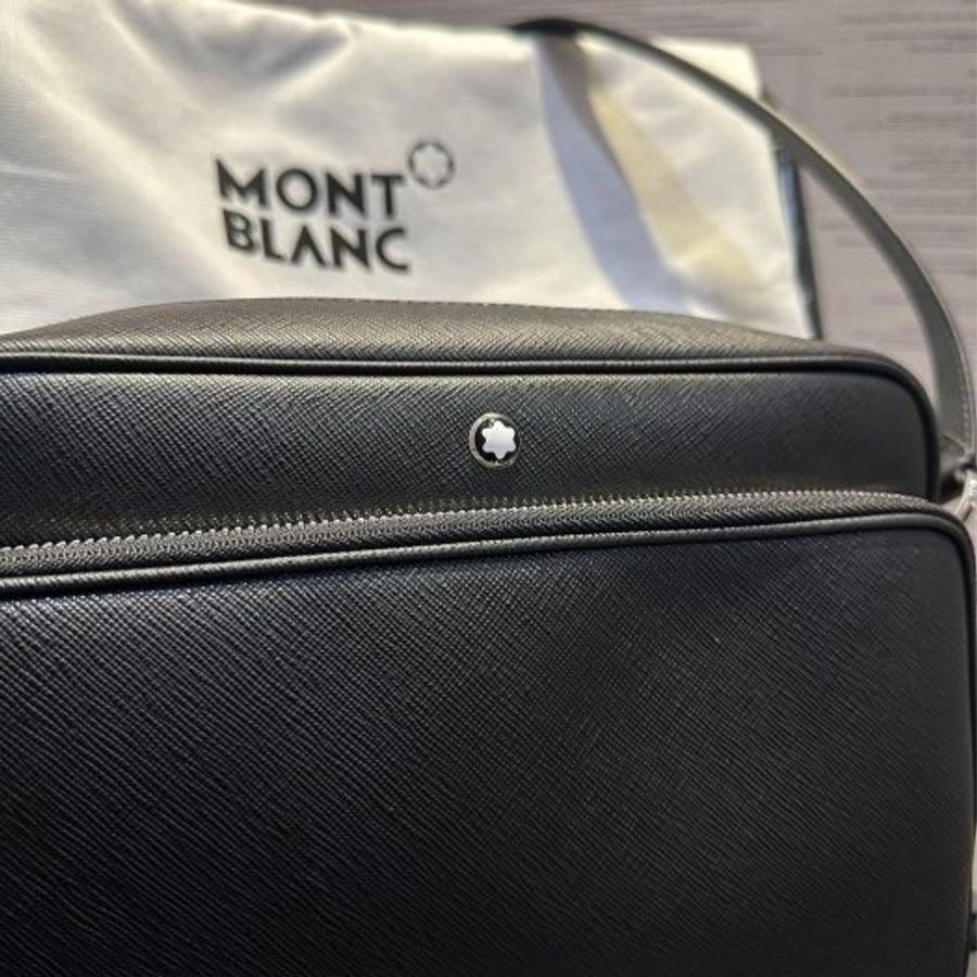 💎Han's house精品服飾💎MONTBLANC 萬寶龍 防刮牛皮 相機包 原價37800-8