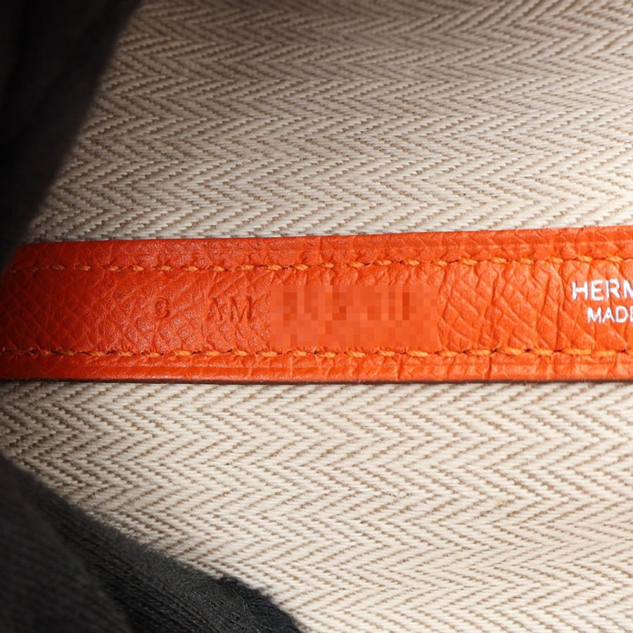 HERMES 愛馬仕 Garden Party 30 手提包 經典橘 Epsom牛皮 C刻 銀扣-4