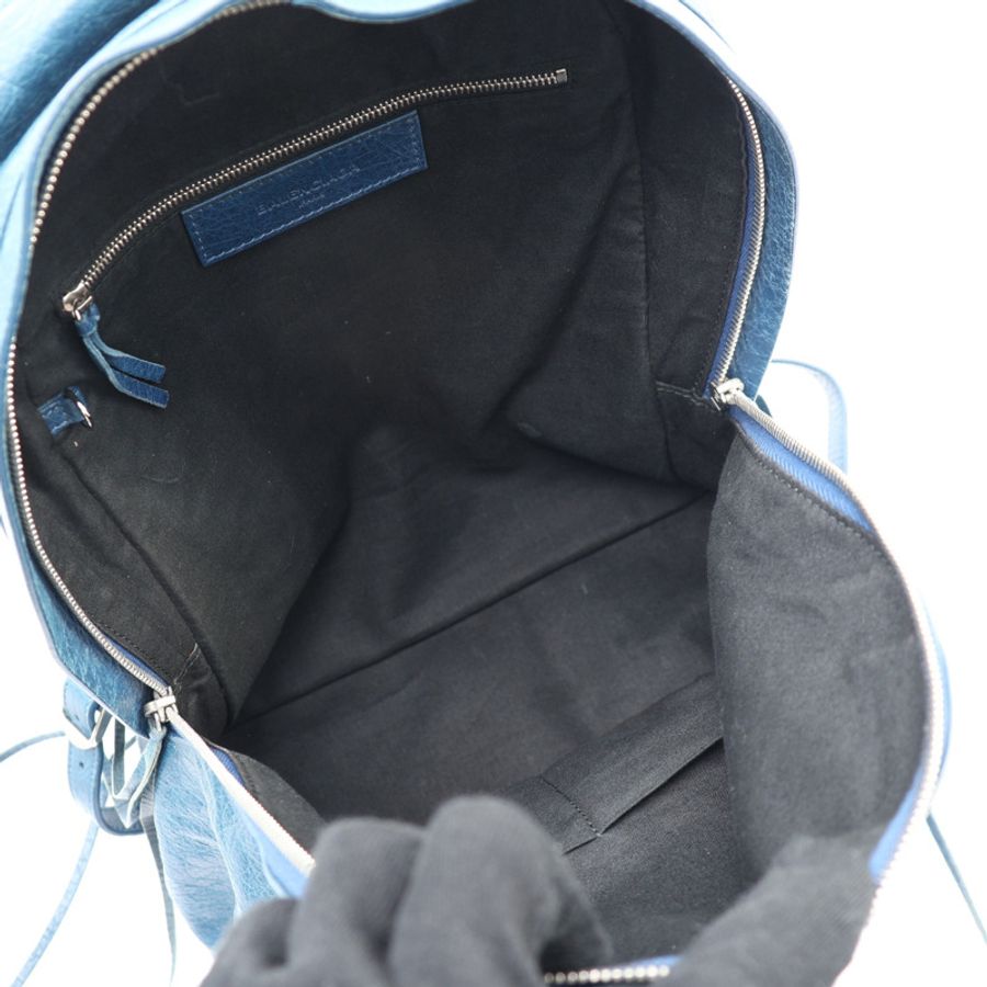 Balenciaga 巴黎世家 Classic City 後背包 藍色 羊皮 453212-2