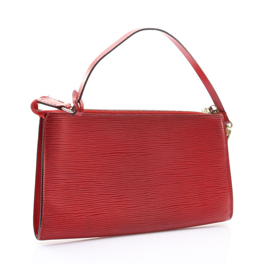 LOUIS VUITTON LV 路易威登 Pochette Accessoires 肩背包 EPI 水波紋牛皮 M40776-1