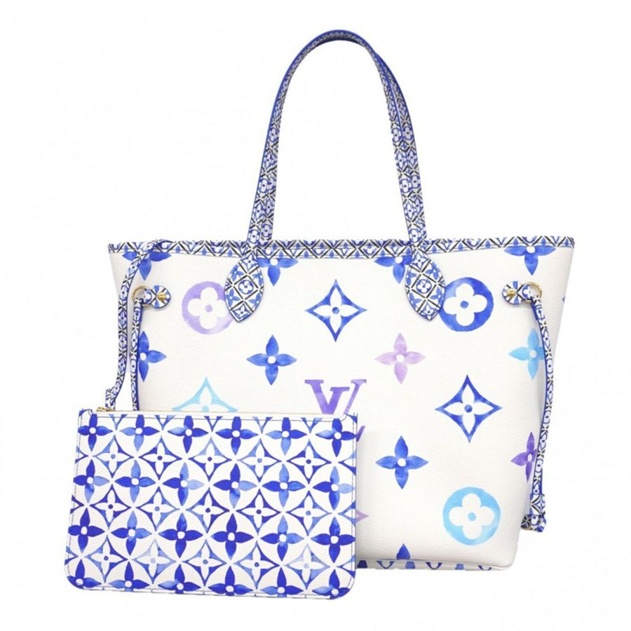 路易威登 LV by the Pool Neverfull MM 手提包 M22979 藍色 女士-0