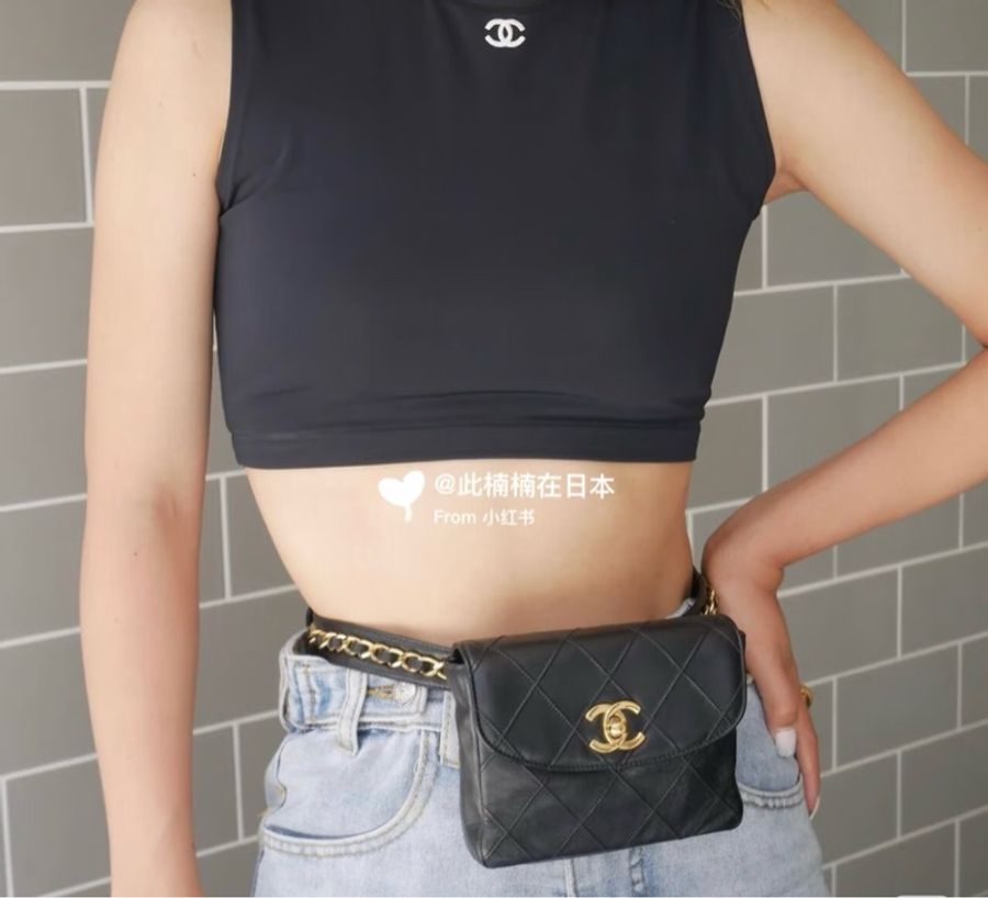 《初。Vintage》 Chanel 經典轉釦腰包-1
