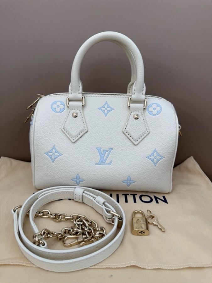 Louis Vuitton 路易威登 嬰兒藍限量版Speedy20 26年芯片-0