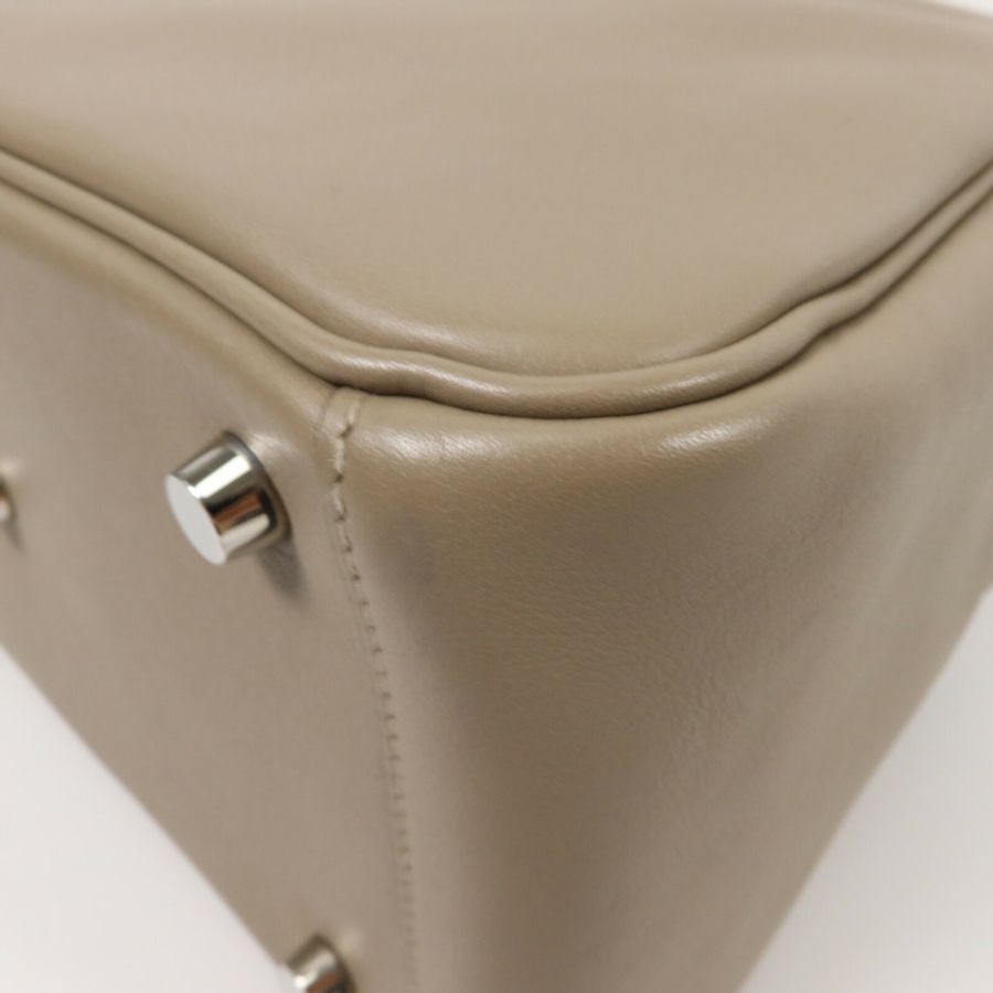 HERMES Swift皮革Lindy 26手挽肩背兩用袋Gris Asphalte-14