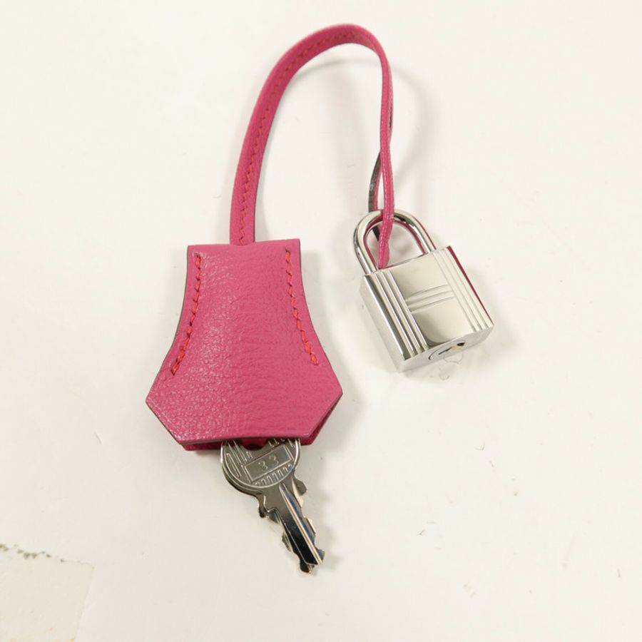 HERMES Chevre皮革Birkin 25手挽袋Rose Pourpre-10