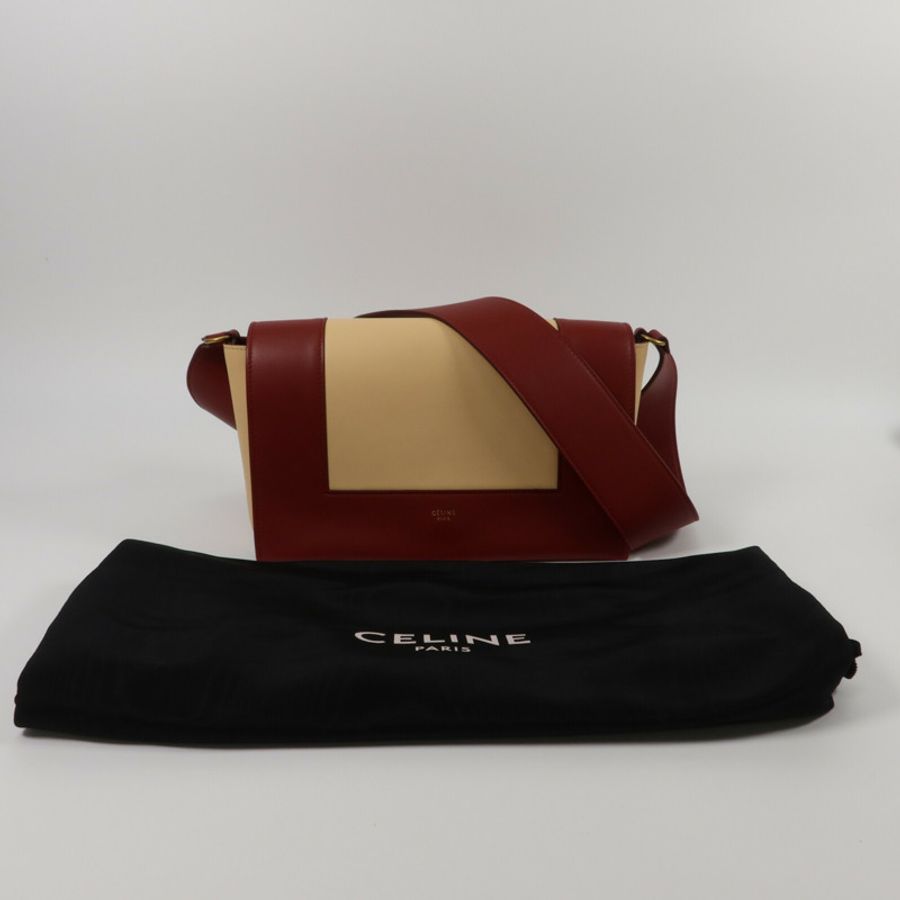 CELINE 牛皮皮革Frame肩背袋-10