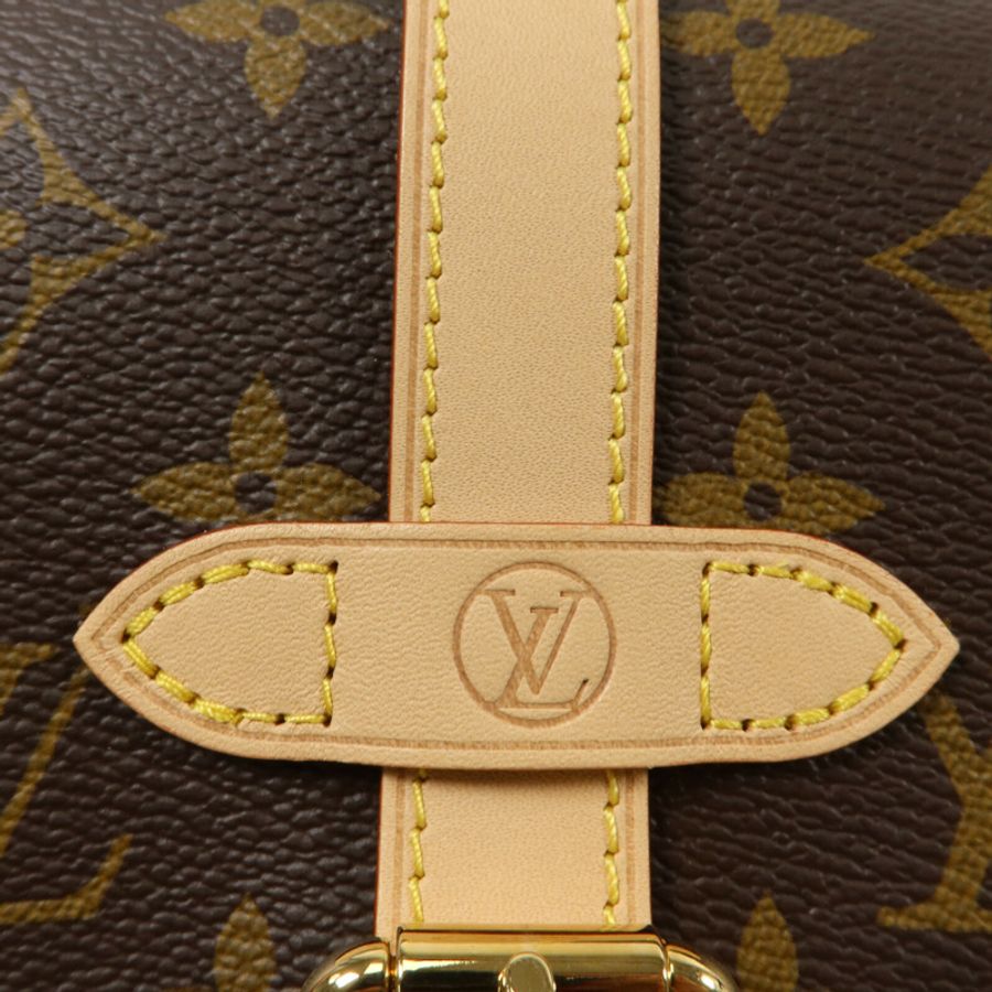 LOUIS VUITTON Monogram Saumur BB金扣手挽肩背兩用袋-6