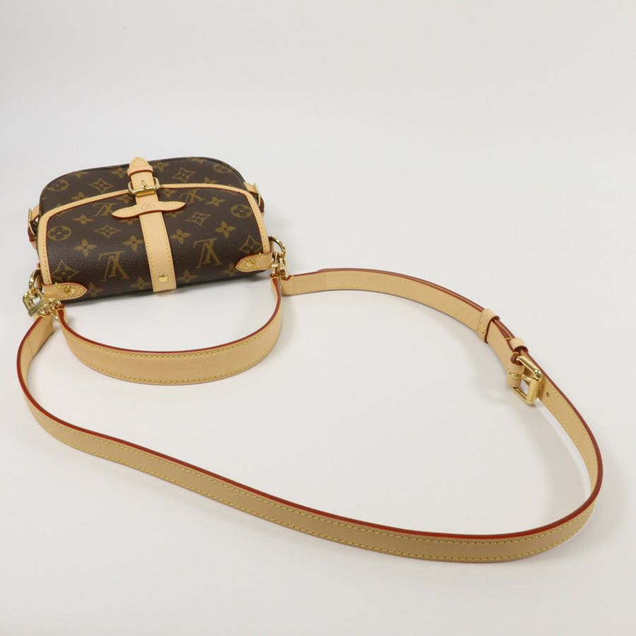 LOUIS VUITTON Monogram Saumur BB金扣手挽肩背兩用袋-9