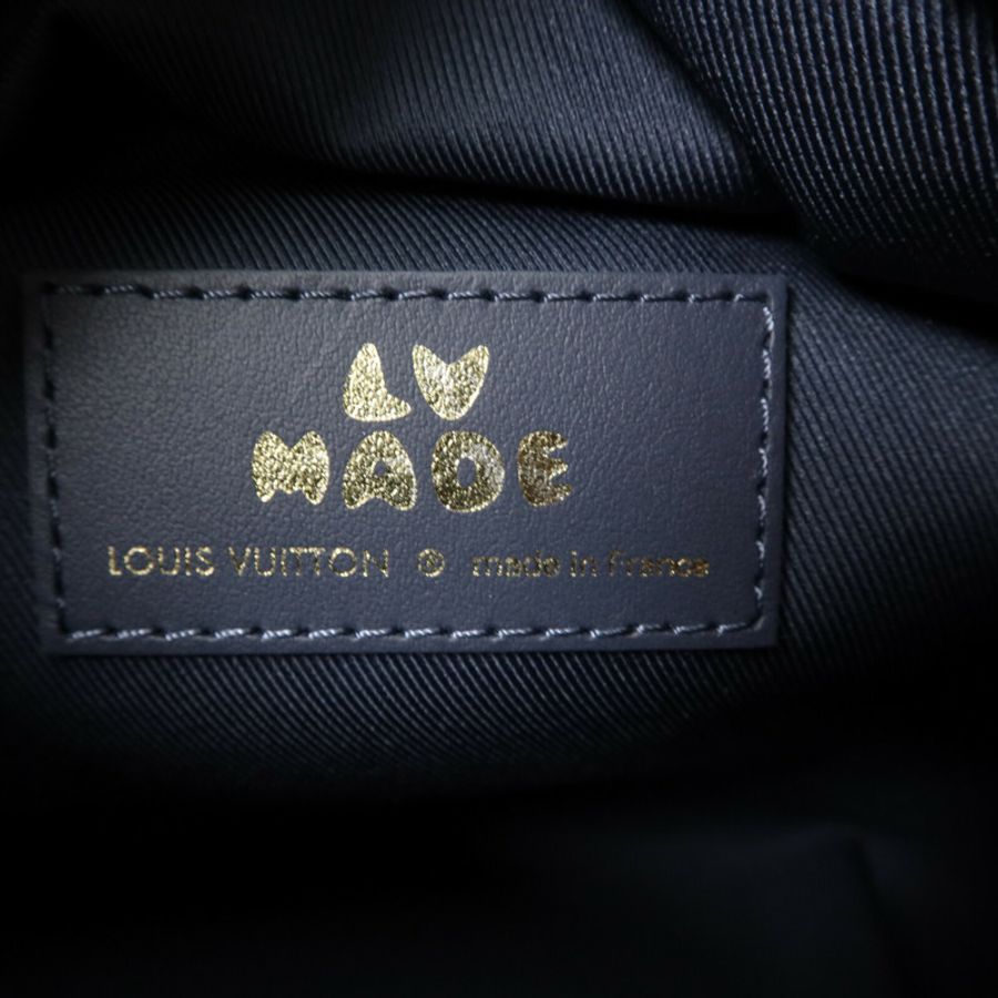 LOUIS VUITTON Monogram Denim/Taurillon Japanese Cruiser手挽肩背兩用袋-5