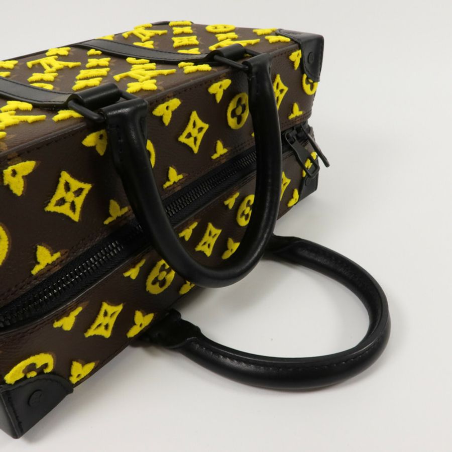 LOUIS VUITTON Monogram Tuffetage Trunk Speedy (Soft Trunk Speedy)手挽肩背兩用袋-8