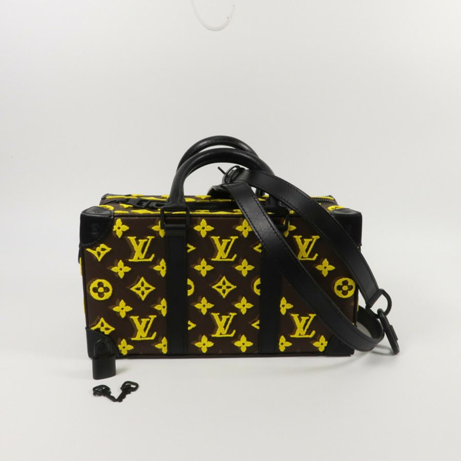 LOUIS VUITTON Monogram Tuffetage Trunk Speedy (Soft Trunk Speedy)手挽肩背兩用袋-10