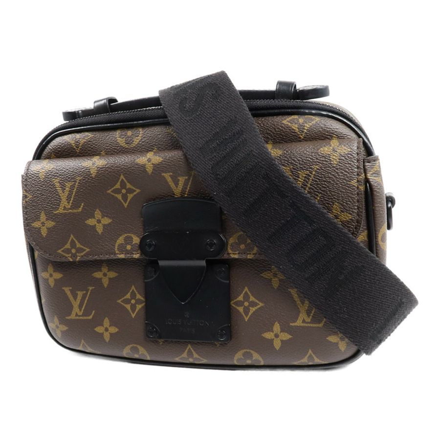 LOUIS VUITTON Monogram Macassar S Lock手挽肩背兩用袋-2