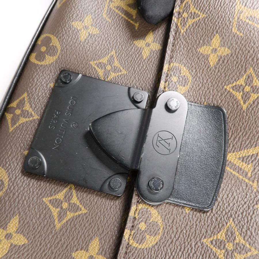 LOUIS VUITTON Monogram Macassar S Lock手挽肩背兩用袋-7