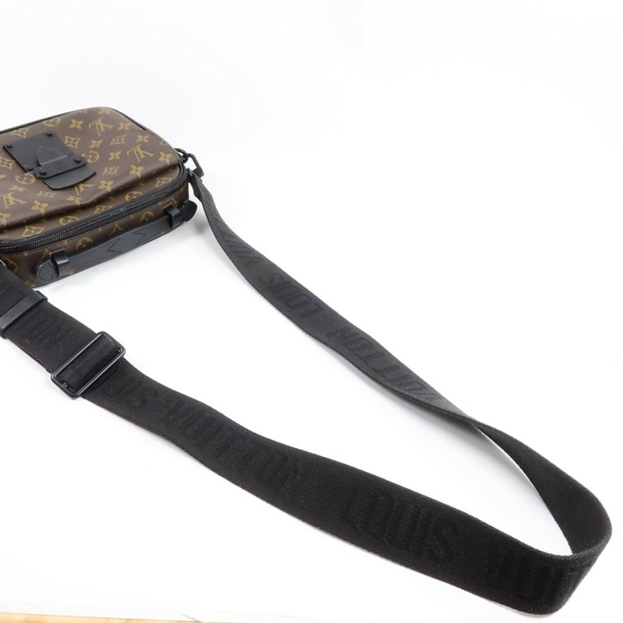 LOUIS VUITTON Monogram Macassar S Lock手挽肩背兩用袋-8