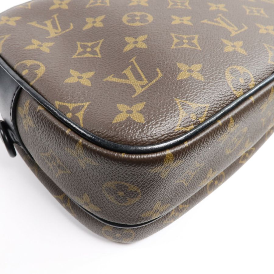 LOUIS VUITTON Monogram Macassar S Lock手挽肩背兩用袋-12