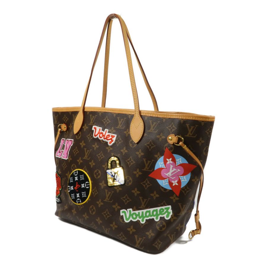 LOUIS VUITTON Monogram Patches Neverfull MM手挽袋-2