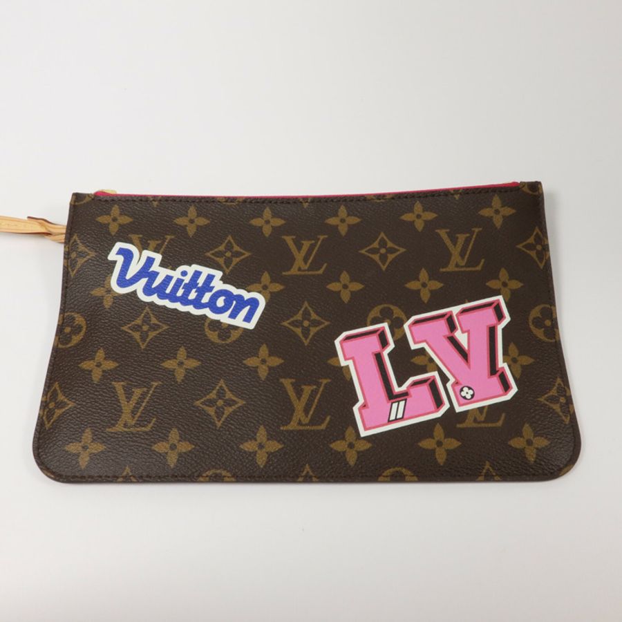 LOUIS VUITTON Monogram Patches Neverfull MM手挽袋-8