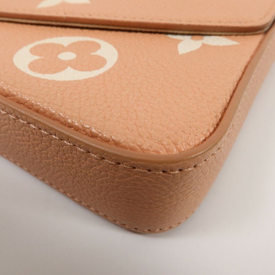 LOUIS VUITTON Monogram Empreinte Pochette Felicie鏈帶肩背袋-14