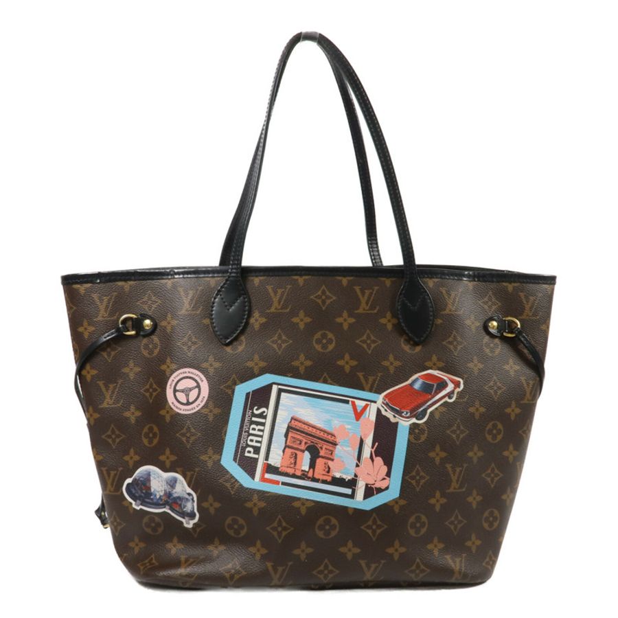 LOUIS VUITTON Monogram World Tour Neverfull MM手挽袋-1