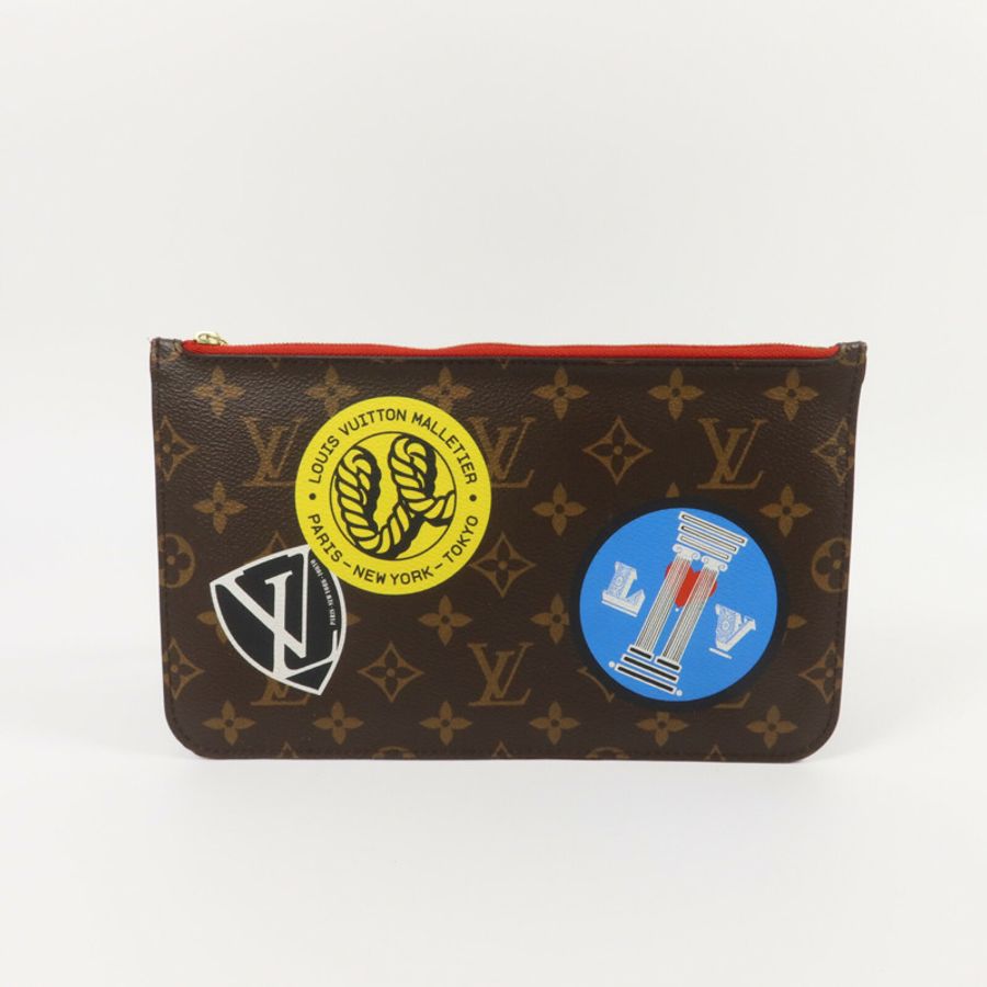 LOUIS VUITTON Monogram World Tour Neverfull MM手挽袋-8
