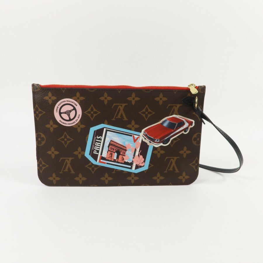 LOUIS VUITTON Monogram World Tour Neverfull MM手挽袋-9
