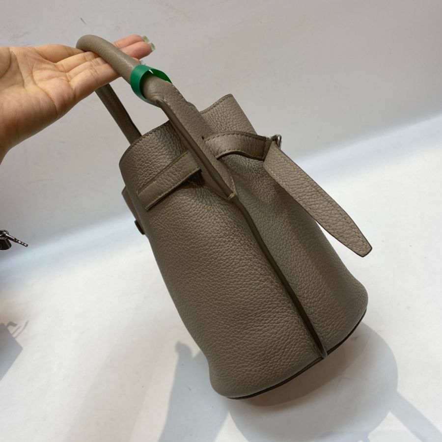CELINE赛琳BIG BAG BUCKET大象灰荔枝纹牛皮nano水桶包21*15*15-20