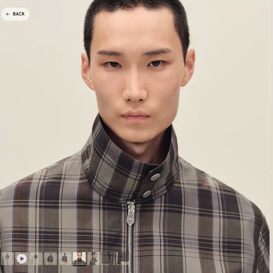 Hermès 26 雙面穿直筒剪裁外套,男裝50號(全新)-4