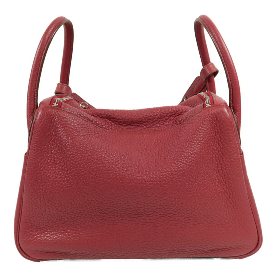 HERMES Clemence皮革Lindy 30肩背袋Ruby-1