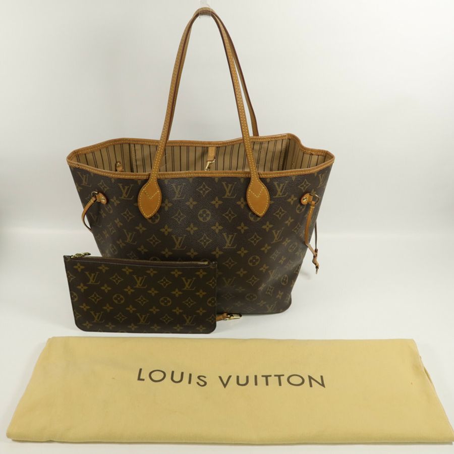 LOUIS VUITTON Monogram Neverfull MM手挽袋-16