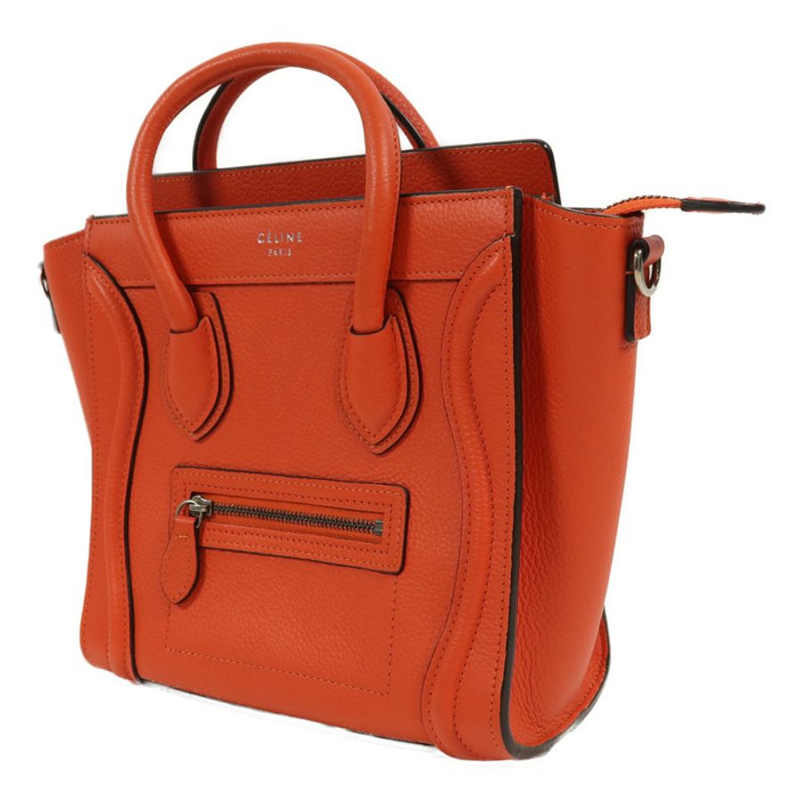 CELINE 牛皮皮革Nano Luggage手挽肩背兩用袋-2