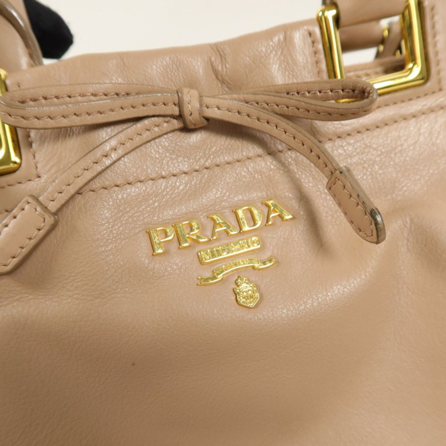 PRADA 牛皮皮革2 Way Shoulder手挽肩背兩用袋-5