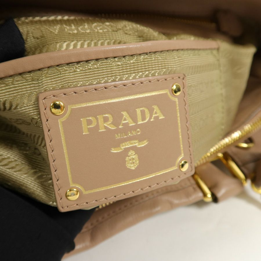 PRADA 牛皮皮革2 Way Shoulder手挽肩背兩用袋-8
