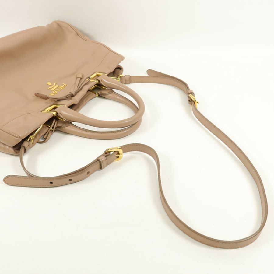 PRADA 牛皮皮革2 Way Shoulder手挽肩背兩用袋-11