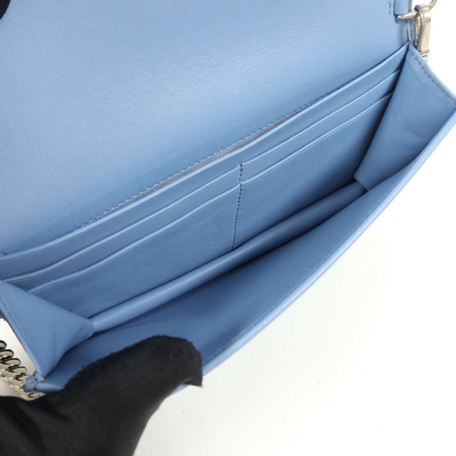 PRADA 羊皮皮革Wallet on Chain鏈帶肩背袋-4
