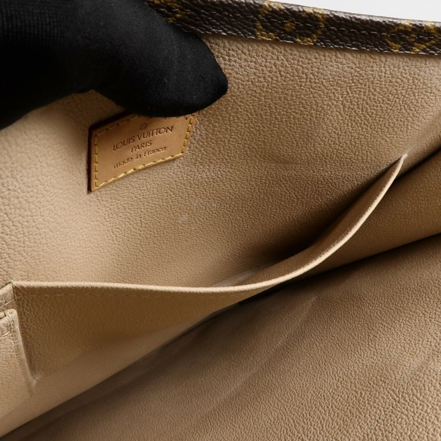 LOUIS VUITTON Monogram Sac Plat手挽袋-13