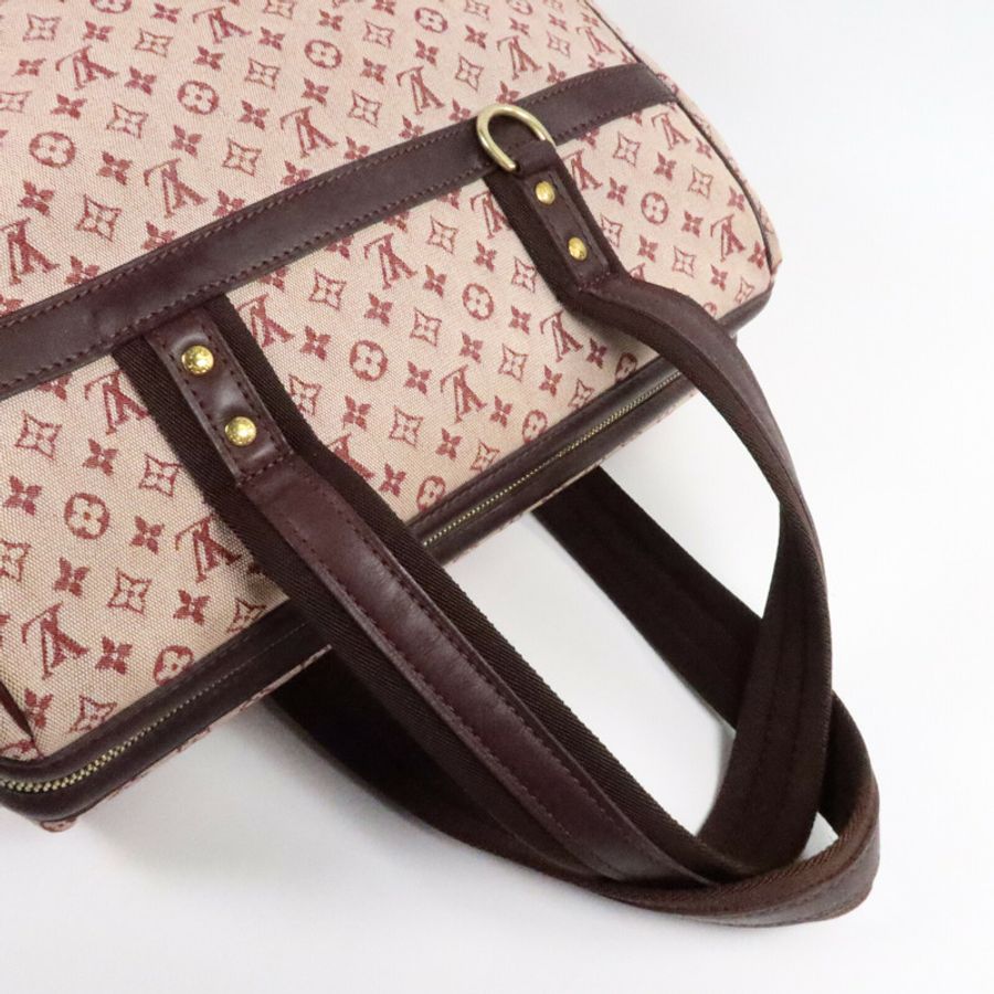 LOUIS VUITTON Monogram Mini Lin Josephine GM手挽袋-9
