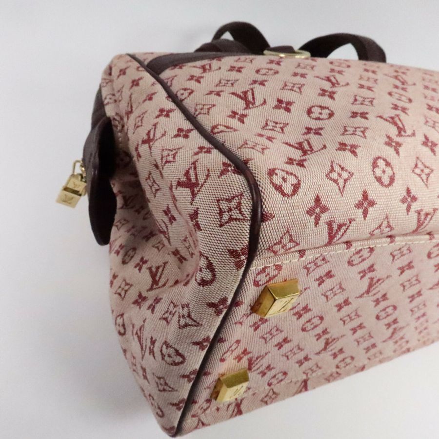 LOUIS VUITTON Monogram Mini Lin Josephine GM手挽袋-11