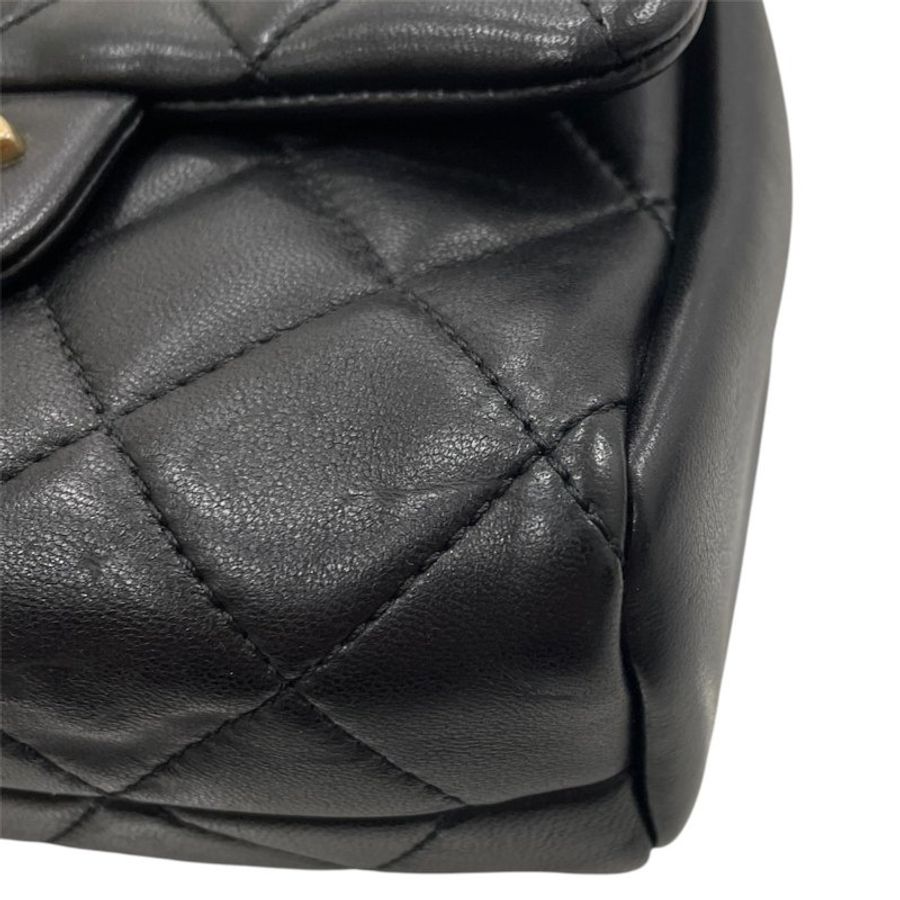 CHANEL 香奈兒 2019 SIDE-PACK 斜背包 羊皮 黑色 金釦 *僅單個-8