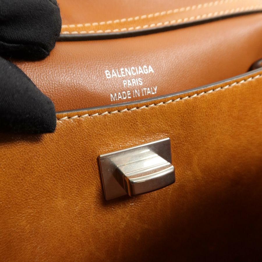 BALENCIAGA 牛皮皮革Mini Rodeo手挽肩背兩用袋-9