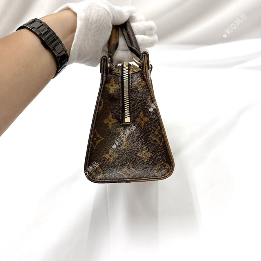 莉亞精品♡ LV M46653 On The Go 拼色橫版 二手美包-7