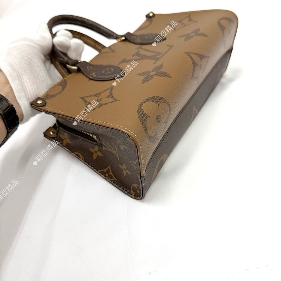 莉亞精品♡ LV M46653 On The Go 拼色橫版 二手美包-10