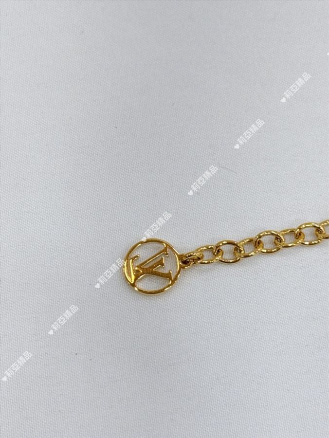 莉亞精品♡ LV M00858 V字手鏈 金 二手美品-5