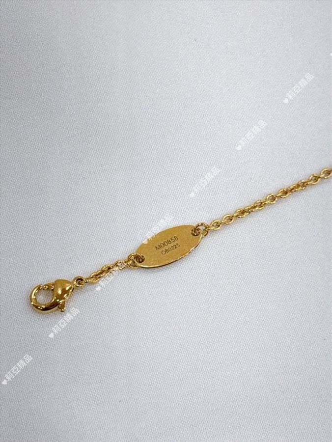莉亞精品♡ LV M00858 V字手鏈 金 二手美品-6